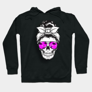 Tough chick skull Hoodie